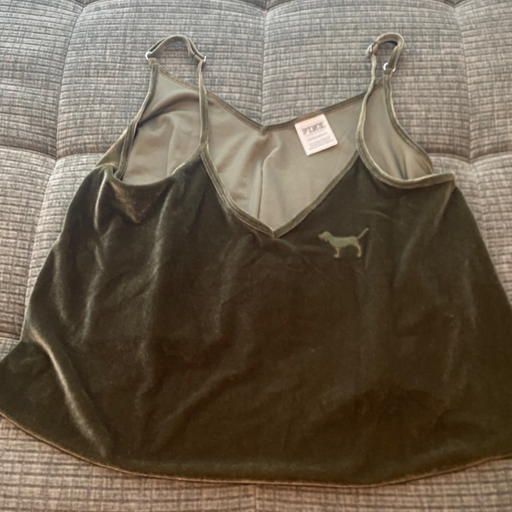 Victoria's Secret Olive Velvet Camisole